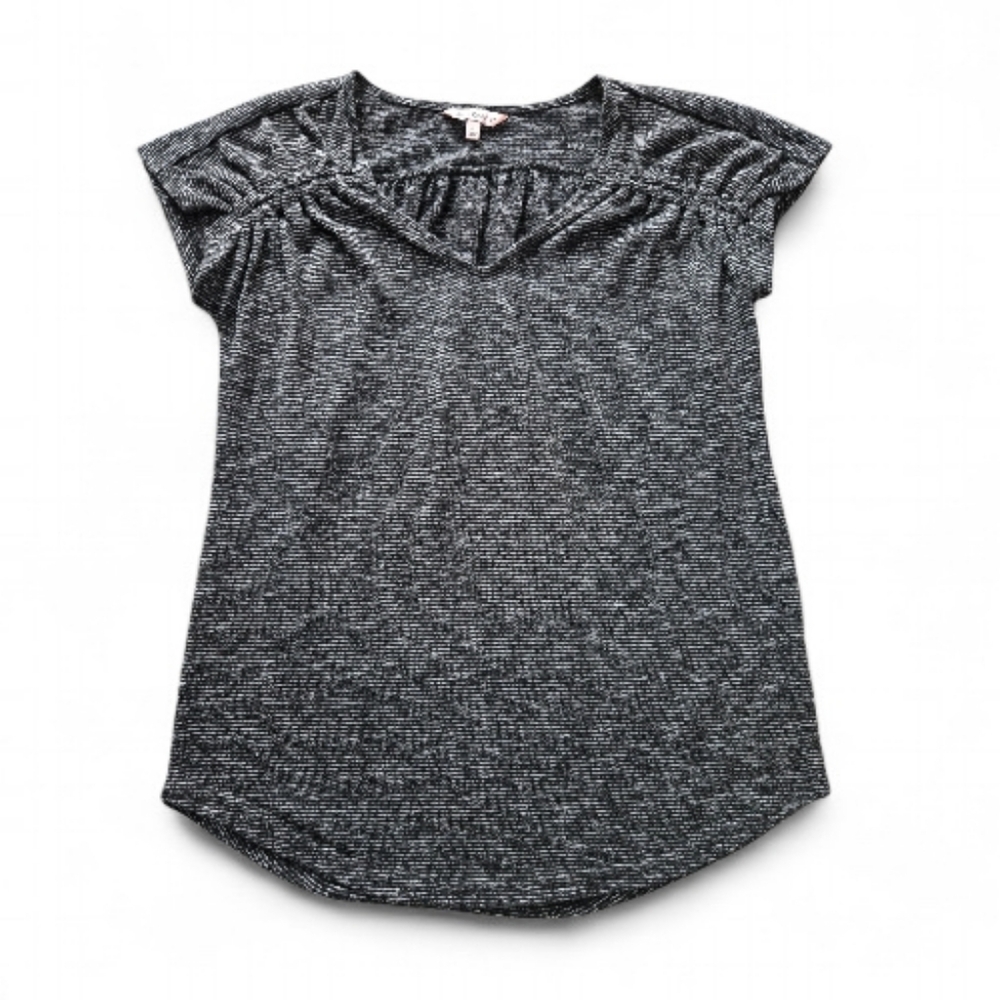 Gray Juicy Couture Ruched Short Sleeve Top SMALL
